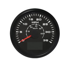 ATV Car Boat GPS Speedometer 0-35MPH 0-55KM/H Odometer Gauge Kit 85mm picture