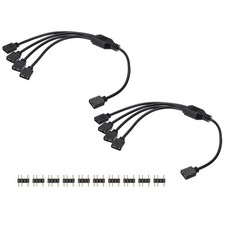 2 Pcs ARGB Splitter Cable, 5V 12