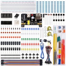 Electronics Component Fun Kit with Supply Module, Jumper Wire, 830 Tie-Points... picture