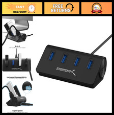 4-Port USB 3.0 Aluminum Hub, Portable Data Hub with 2.5ft Cable for PC & Mac picture