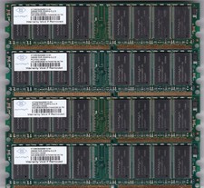 1GB 4x256MB DDR-333 PC-2700 NANYA NT256D64S88B1G-6K DDR1 DESKTOP Ram Memory Kit picture