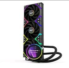 CRYORIG CRYO 360 Black AIO Liquid CPU Cooler 360mm ARGB LCD AM5 LGA1700 RGB picture