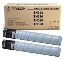 2-Pack TN328K TN328 TN330 TN626 TN628 High Yield Black Toner Medium, picture