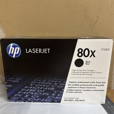 HP 80X Black Toner Cartridge (CF280X) Brand New Factory Sealed picture