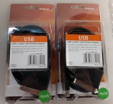 Pair of StarTech.com ICUSB1284 USB to IEEE-1284 Parallel Adapter NEW *SEALED* picture