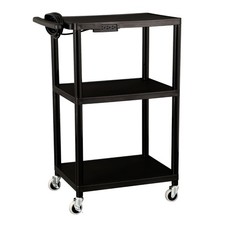 Norwood Commercial Furniture Mobile Utility Cart with Power Strip and Casters picture