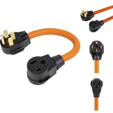 NEMA 14-50P to 6-50R Welder Adapter Cord 50A Heavy Duty 4-Prong to 3-Prong 1.5FT picture