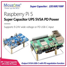 MCUZONE Super Capacitor UPS PD Power Module for Raspberry Pi 5 5V5A picture