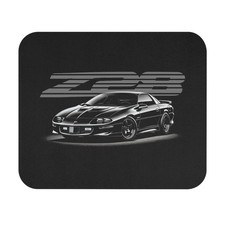 Chevy Camaro Z28 Mouse Pad – Black 4th Gen Muscle Car Desk Mat picture