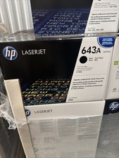 Lot Of 100 Pcs. Of Genuine HP 643A - Q5950A Black Toner Cartridges - Brand New picture