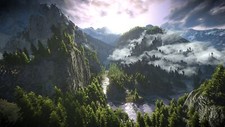 Landscape mountains the witcher 3 wild hunt video games Custom Gaming Mat Desk picture