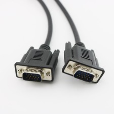 1pc 15 Pin VGA D-Sub DB15 Short Video Cable Cord Male to Male for Monitor 30cm picture