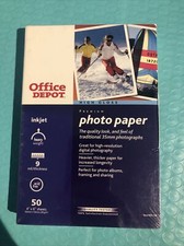 Office Depot Gloss Premium Photo Paper Pack Of 50 4”X6” and kodak 5x7 pack of 20 picture