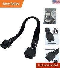 2-Pack 8 Pin CPU Extension Cables - 9.5 Inch, Durable & Safe for Power Supplies picture