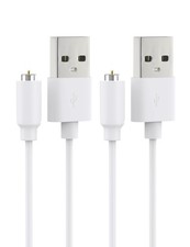 Bicmice Magnetic USB DC Charger Cable Replacement Charging Cord - 2 Pack White  picture