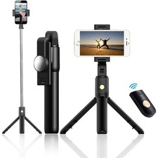 For iPhone 15/16/17/Plus/Pro/Pro Max/Air - Selfie Stick Wireless Built-in picture