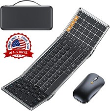 Teclado Y Ratón Plegables Para Negocios Y Viajes, Teclado Y Ratón Portátil NUEVO picture