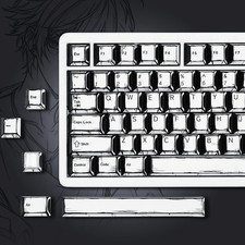 Retro Anime PBT Keycaps-Cherry Key Cap, Manga Japanese Theme Keycaps 60 65 75 10 picture