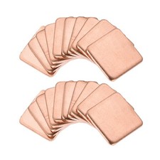 Flat IC Chipset Thermal Copper Heatsink for CPU GPU  15 x 15 x 1.5mm 20pcs picture