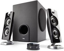 Cyber Acoustics CA-3602 2.1 Computer Speaker System 30W Subwoofer Platinum picture