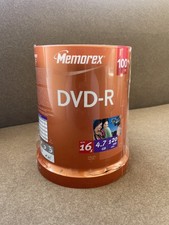 Memorex DVD-R Recordable 4.7GB 16x 100-Pack Spindle Blank Discs NEW picture