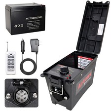 Trailer Light Tester(7-Way Round Pin) with 12V 12Ah Battery,Support Black picture