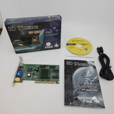 Vintage Pine Xp-3800 Pro 64MB AGP 3D Phantom VGA Graphics Card -Complete- Tested picture