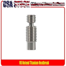V6 Heat Break Titanium, All Metal, High Temperature Polished Titanium, V6 Hotend picture