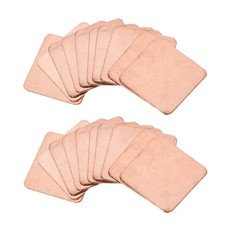 Flat IC Chipset Thermal Copper Heatsink for CPU GPU  15 x 15 x 0.3mm 20pcs picture
