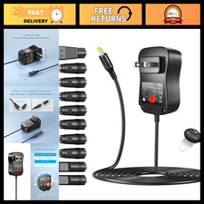 Universal 36W USB-C AC Adapter, 3V-12V Multi-Voltage Power Supply with 10 Tips picture