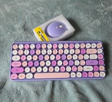 Perixx Periduo-713 Wireless 2 in 1 Combo Pastel Candy Mini Keyboard & Mouse Set picture