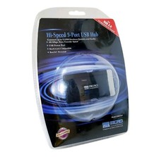 Micro Innovations USB455P Hi Speed 5-Port USB 2.0 Hub New Sealed  picture