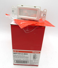 NEW Legrand ON-Q Cable Access Strap Plug WP1014-WH White Wall Plate Box of 5 picture