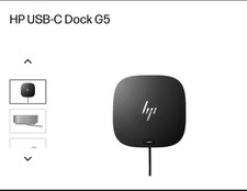 HP USB-C Dock G5 Docking Station Black w/ HP Box, USB-C Cable & Power Adapter picture