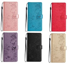 Butterfly Flower Wallet Cover Case for Motorola Edge 60 70 G55 G75 G15 G05 E15 picture