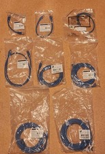 Lot of 160 Legrand Cat 5e Snagless Patch Cables, Blue, 8 Lengths, 20 of each  picture
