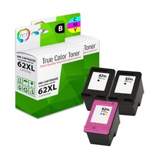 3Pk TCT Compatible For HP 62XL 62 XL Black & Color Combo HY Envy 5745 5740 5742 picture