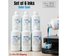 Digital Textile Pigment Cyan Bulk Ink 1kg TP5603C for 4720 Printers Set of 6 picture