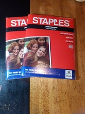 2 Packs Of Staples Photo Paper Basic Gloss 60 Sheets Total  11x8.5” picture