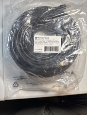 Monoprice Cat6A 100 Ft Black Poe++ Patch Cable 44678 22 AWG Copper Shielded RJ45 picture