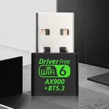New WIFI 6 Mini USB Bluetooth Adapter Dongle Dual Band for Windows PC 11/10 US picture