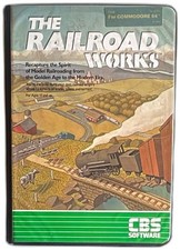 The Railroad Works CBS Software 1985 Commodore 64 Vintage Simulation Game picture