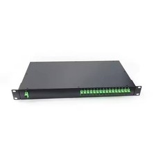 1x16 PLC Optical Splitter Box 1U Rack Mount SC/APC Singlemode Fiber Equipment picture