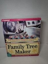 Vintage Family Tree Maker Deluxe Edition II 1996 Windows PC CD-ROM Complete picture