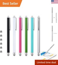 Ultra-Sensitive Stylus for Smartphones - 6-Pack with Colorful Replaceable Tips picture