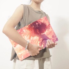 2 Pieces Pink Cherry Blossom Girl Vinyl Laptop Sticker Self-adhesive Case for HP picture