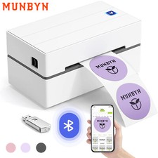 MUNBYN Bluetooth Thermal Label Printer 130B Wireless 4x6 Shipping Label Printer picture