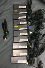 Lot of 10 Genuine Lenovo 65W 20V 3.25A AC Adapter w/ PWR Cables Square Slim Tip picture