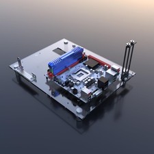 DIY Acrylic Open Frame PC Case for ITX Motherboards – Gaming & Test Bench Rac... picture