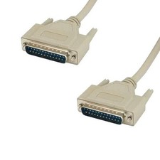 Lot of 10pc 100ft DB25 25Pin Serial Printer Cable Cord 28AWG Male M/M RS232 Port picture